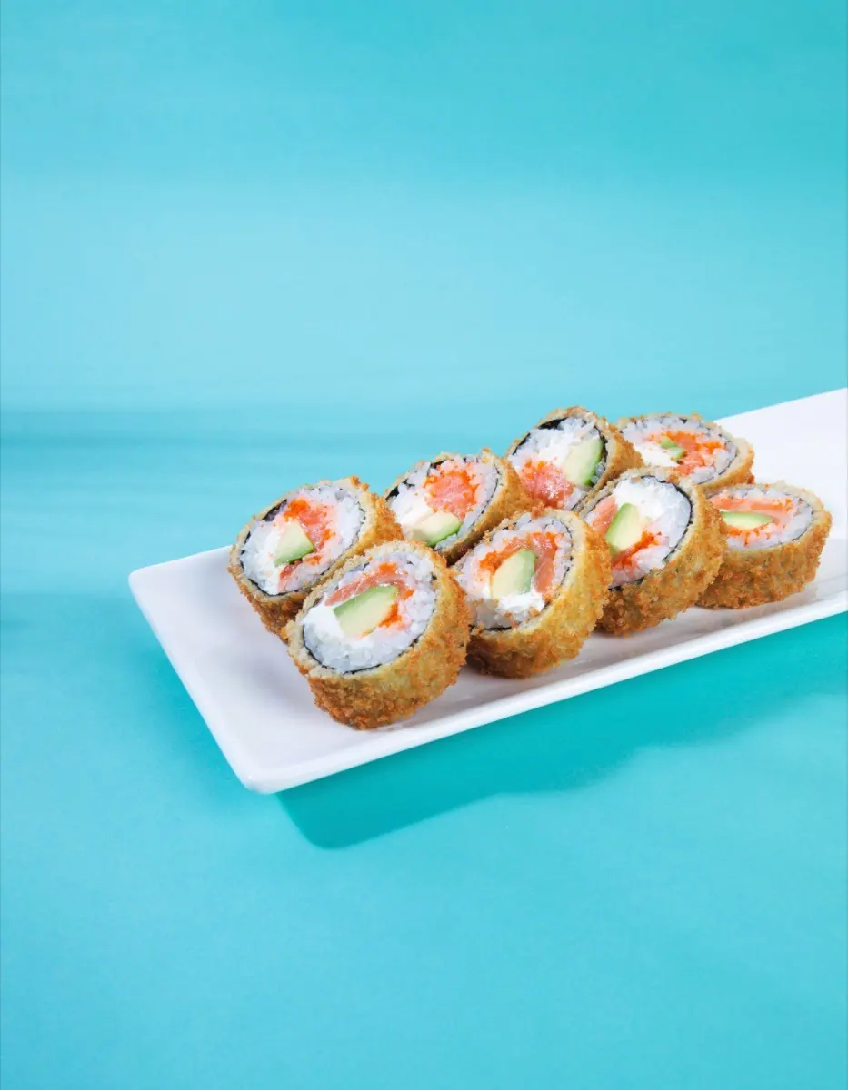 Tempura with salmon